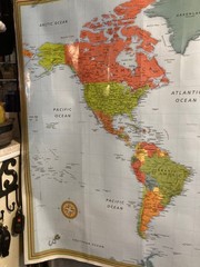 Rand McNally World Map – M Series Teacher Classroom laminated Homeschool Class