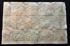 Bartholomew’s Half-inch Contoured Cloth Map – Salisbury Plain – Sheet 29 – 1937