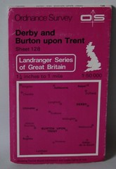Ordnance Survey Landranger Map – Derby & Burton upon Trent – Sheet 128 – 1983