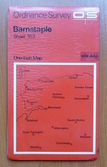 ORDNANCE SURVEY SEVENTH SERIES 1” SHEET OS 163 BARNSTAPLE :: Rev B :: 1967