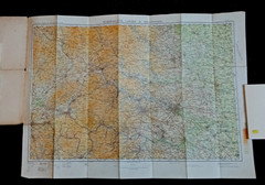 Ordnance Survey Road Map – Sheet 9, Harrogate, Leeds & Bradf: 1931 Linen (Green)