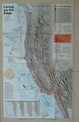 National Geographic Map Earths Fractured Surface & Living On The Edge 1995