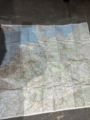 vintage Michelin Map 987 featuring Germany, Austria, and Benelux Ref Bb6