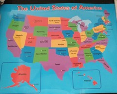 2 Wall Poster 3rd 4th grade Teacher USA map and Layers of the Earth geography