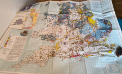 2 Geological Survey 10 mile Maps UK South Sheet Quaternary 1977 & Solid 1979