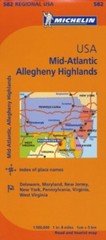 Midatlantic – Michelin Regional Map 582 by Michelin (Sheet map, folded)