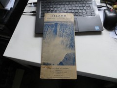 Iceland Touring Map VINTAGE 1943