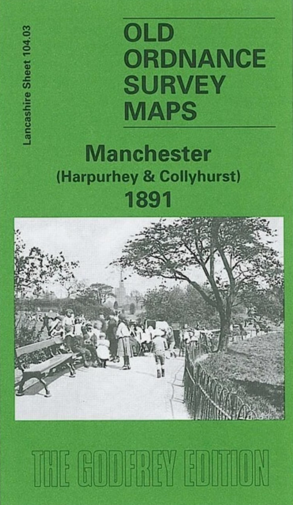 MAP OF Manchester (Harpurhey & Collyhurst) 1891 Lancashire Sheet 104.03 NEW