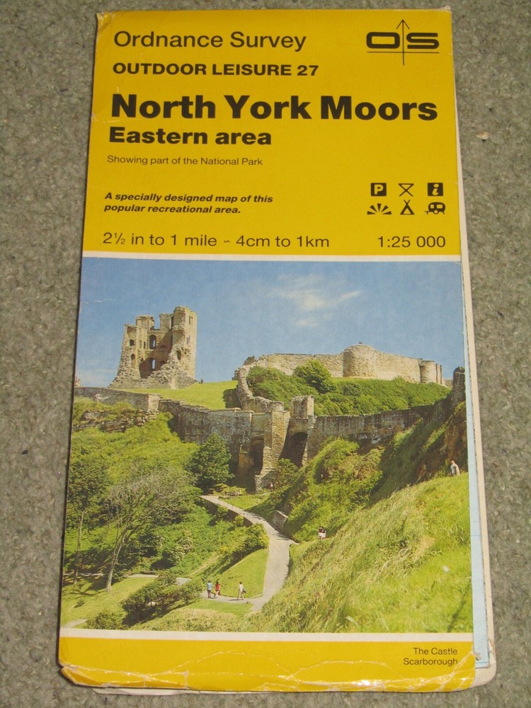 OS Ordnance Survey Outdoor Leisure 27 North York Moors – Eastern area – 1986 edn