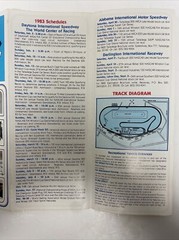 Vintage ’83 Daytona Speed Weeks 24hr Pepsi Challenge Tourist Travel Brochure