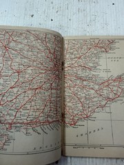 Vintage Geographia Road Map England & Wales 2/6 Salisbury Motoring Advert Map