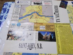 ❤️Vintage 1991❤️Atlantic Provinces Maritimes at a Glance Map❤️RARE PLEASE LOOK❤️