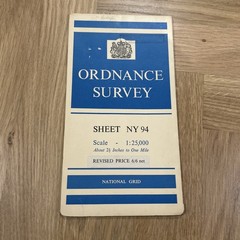 HUNSTANWORTH Ordnance Survey Sheet NY94 1:25,000 1959 National Grid Rookhope