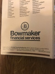 Bowmaker Financial Services 1982 Motoring Map Of Britain
