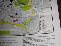 Bath, West Wiltshire, 2 x mini-guide leaftets, map, tourist info, 1980s vintage