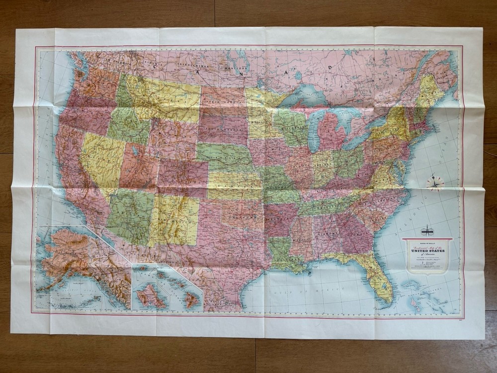 Mr Pickwicks Map portfolio World Space Moon Rand McNally Telegraph Sky Night (M)