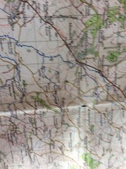 Ordnance Survey Map Sheet 129 LUDLOW one Inch Map 1967 Used, Small Crease Rips