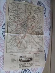 Route Map Walks from Shrewsbury 1930s