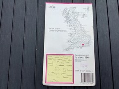 OS Ordnance Survey Landranger Map 186 Aldershot, Guildford. & area – 1984