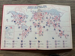 Vintage Collins Graphic Atlas Collins Clear-Type Press Hardcover World Maps 1972