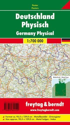 Freytag-Berndt Germany physical, 1:700.000, metal-backed (Map) (UK IMPORT)