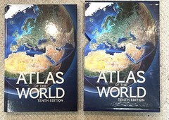 National Geographic Atlas of the World 10th Edition Hardcover in Slipcase w Map