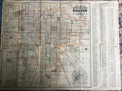 Denver street map – 1952