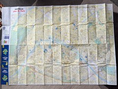 Map Paris Vintage 1981 Michelin Immaculate Like New English French German Spanis