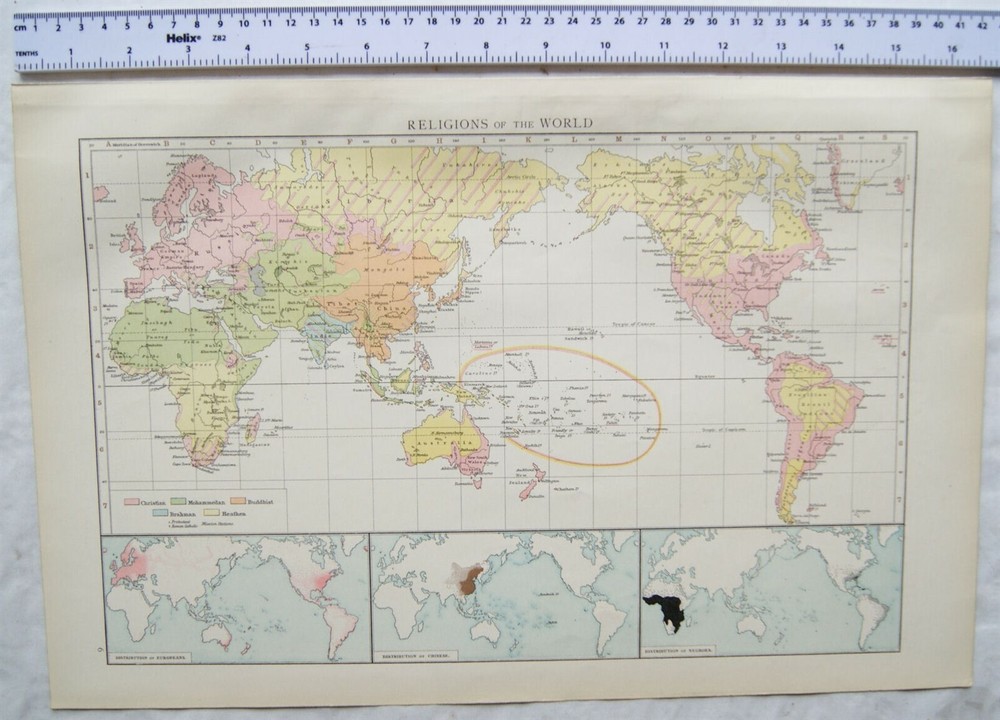 1895 The Times Plate 9 Religions of the World