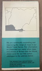 World Travel Map Nigeria ~ Bartholomew World Travel Series