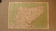 c1910 1 inch : 4miles North Scotland section 16 Road Map by Montagu.