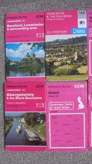 OS Landranger Midlands, Wales Southern England 1 : 50,000 Job Lot. FREE P & P