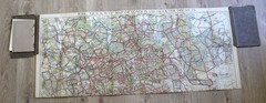 RAC Quickway Motoring Map of LONDON & Outer Districts Fold Out Colour Transport