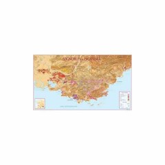 Vineyards of Provence Wall / Poster Map