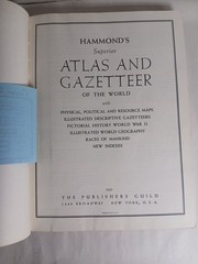 Hammond’s Superior Atlas and Gazetteer of the World 1947 Edition Vintage