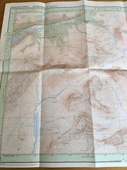 1974 Ordnance Survey Pathfinder Map 174 NH04/14 Loch Monar (incl Lair )