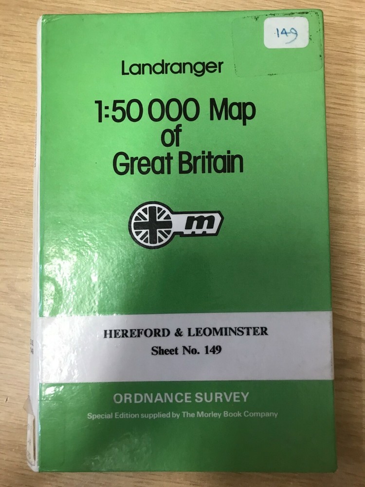Hereford and Leominster: OS Landranger: 1:50,000 map of Britain: Sheet no. 149