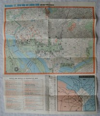 Vintage: Welcome to Washington DC, Street Map & Lodging Guide