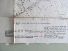 VINTAGE OS MAP POTTERS BAR SOUTH AREA HERTFORDSHIRE 1938 SIX INCHES TO ONE MILE