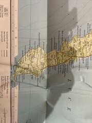 GALLOWAY Bartholomew – Half Inch Cloth Map 1963 No 37 Stranraer Dumfries