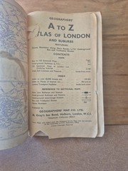 Vintage Geographers’ A to Z Atlas of London and Suburbs – Mid-Century