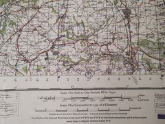 Vintage Second World War 1948 OS Map , WWII Map Newcastle upon Tyne Sheet 78