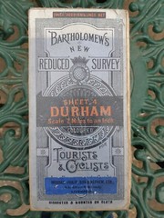 Vintage Bartholomew’s New Reduced Survey Half-Inch Map 4 DURHAM
