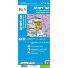 France 1:25K map 3528ET Morzine, Massif du Chablais+Portes du Soleil hiking