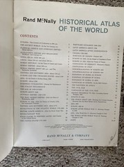 Historical Atlas of the World 1965 Rand McNally Edited by R. R. Palmer