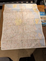 Bundle Vintage Road Maps Atlas BP/Esso/Mobil/National Benzole X 7 Pull Out