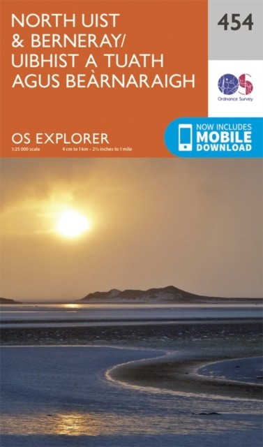 North Uist Berneray Uibhist a Tuath Agus Beàrnaraigh Map by Ordnance Survey