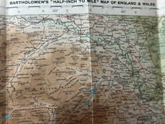 Bartholomew Harrogate No 6 Cloth Folding Tourists Cyclists Vintage Map
