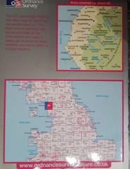OS Ordanance Survey Landranger Maps No 89 ,90, 96 & 97.