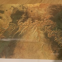 National Geographic Grand Canyon Of Colorado Map 1978 Arizona Folded Map